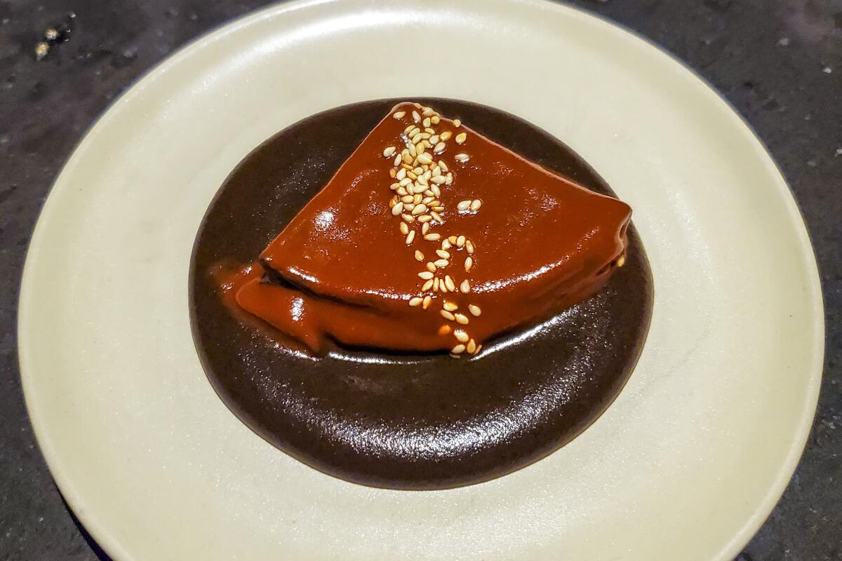 A dish from Pujol in Mexico City.
