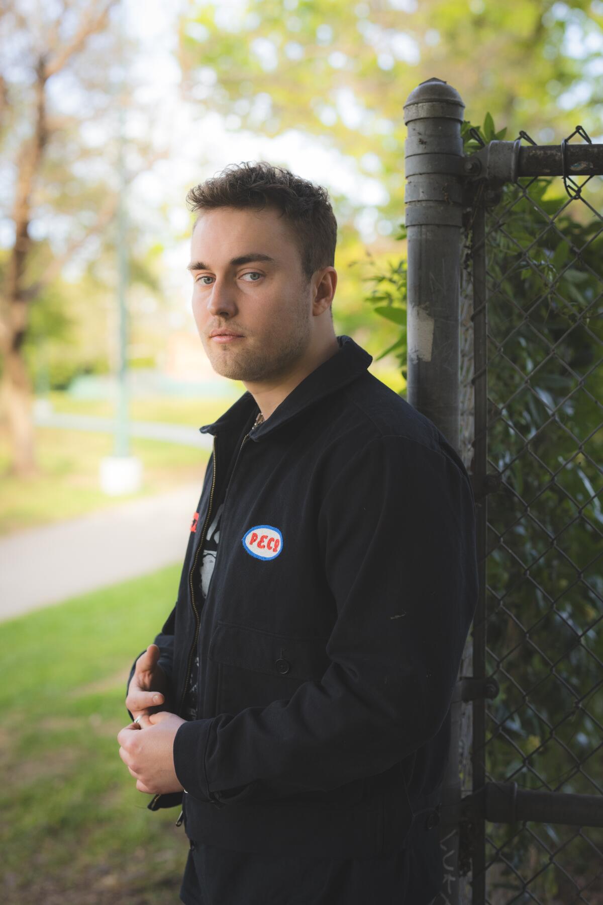 British rock singer Sam Fender poses for a portrait on April 15, 2025, in Los Angeles.
