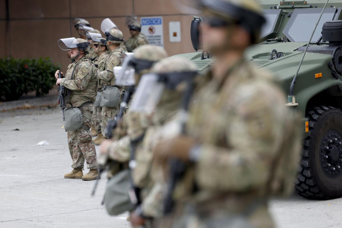National Guard are stationed at the Metropolitan Detention Center