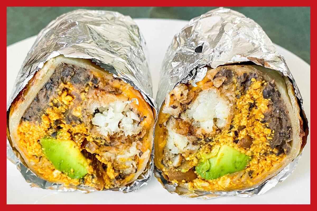 Wake and Late's vegan breakfast burrito